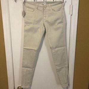 Notify NFY women's size 25 tapered ankle zip stretch skinny pants 27x29